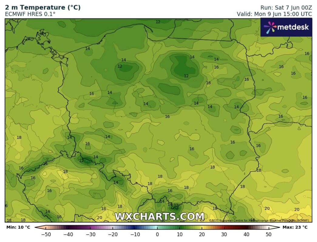 Pogoda na 5 dni przyniesie chłodny początek tygodnia