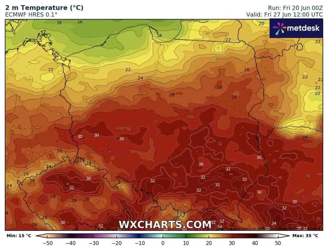Upał powróci do Polski pod koniec przyszłego tygodnia