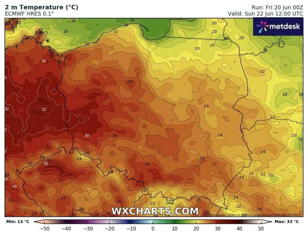 Upał pojawi się w Polsce. Nie potrwa długo. Przerwie go załamanie pogody