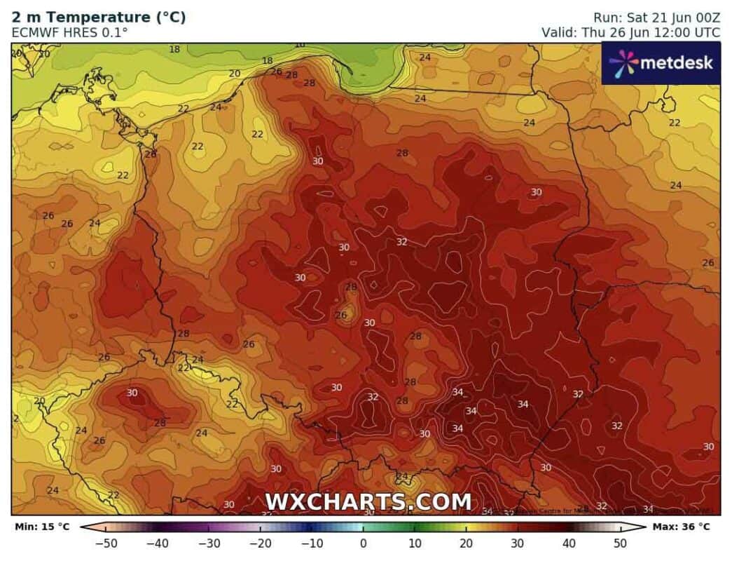 Upał w Polsce w tym tygodniu