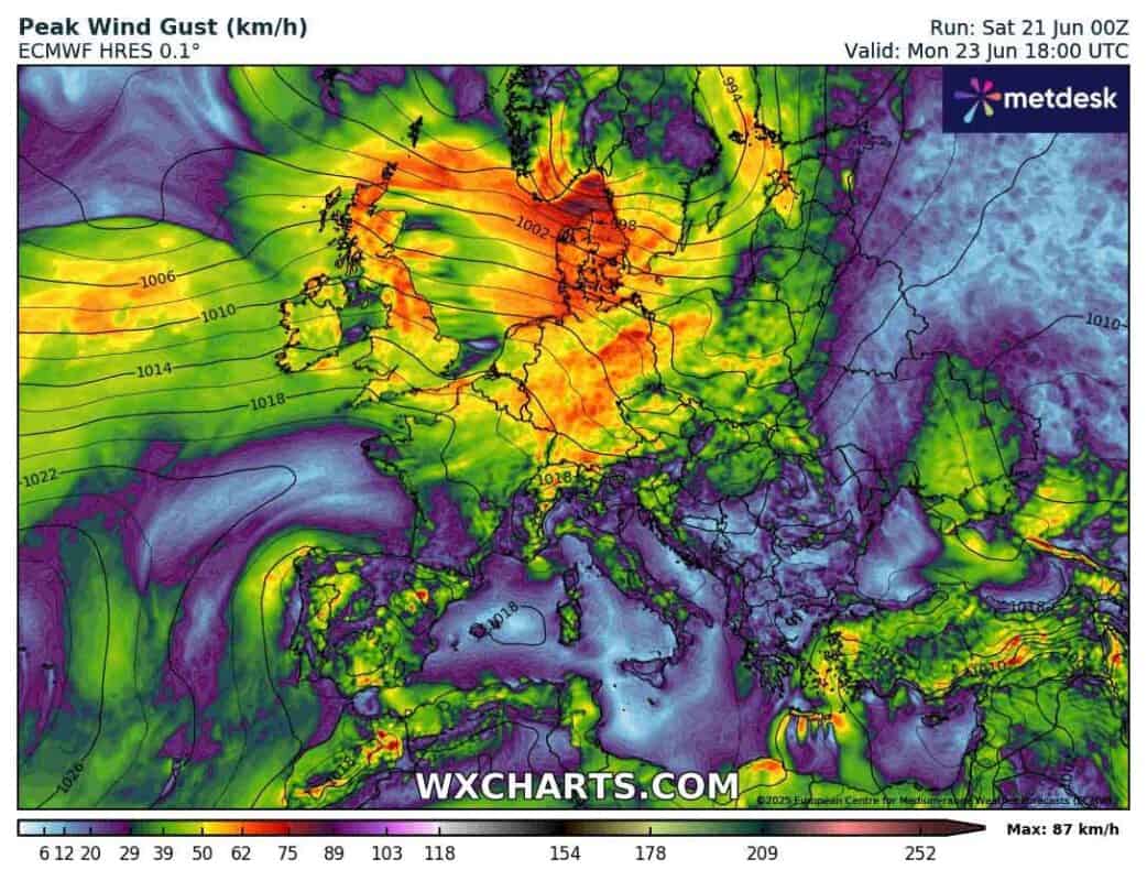 Wichura w regionie na początku tygodnia