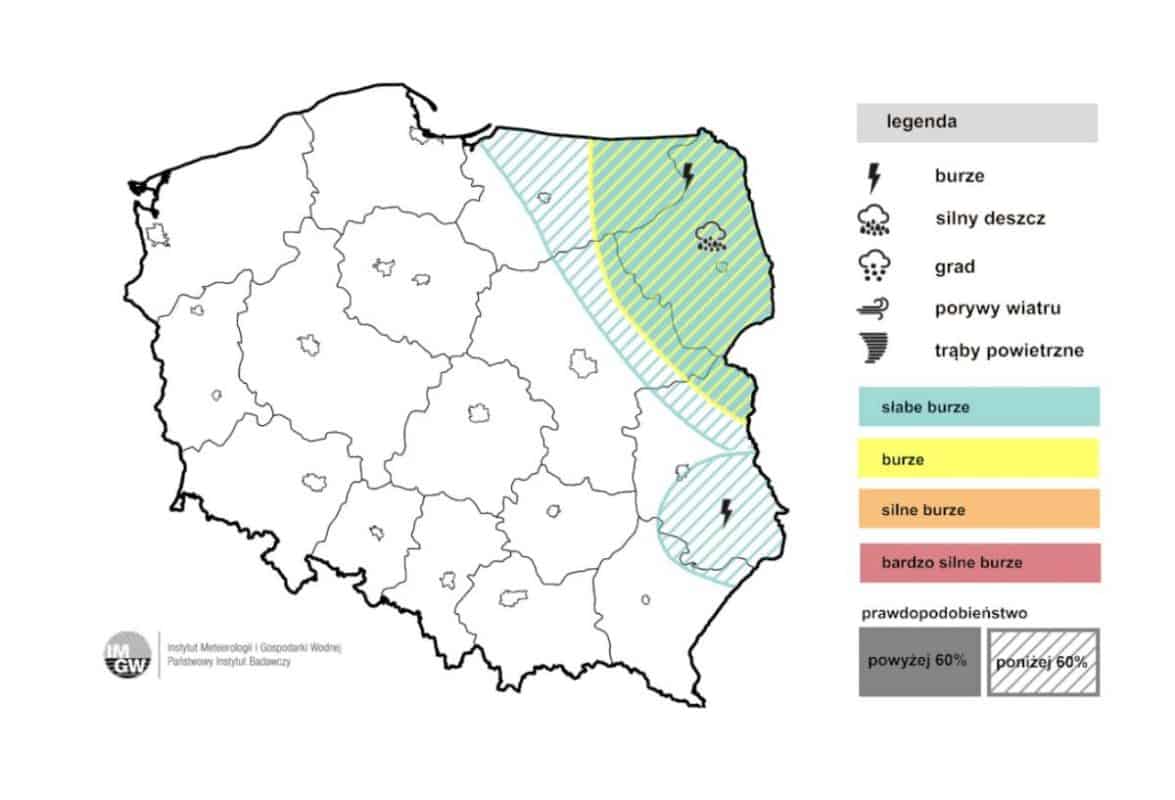 groźna sytuacja pogodowa w Polsce