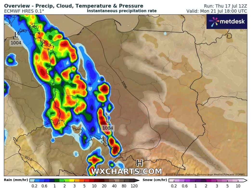 Front atmosferyczny przyniesie nawałnice w Polsce