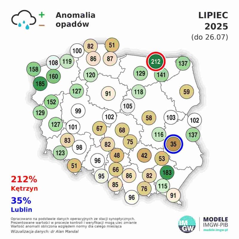 drastyczna zmiana pogody w kraju