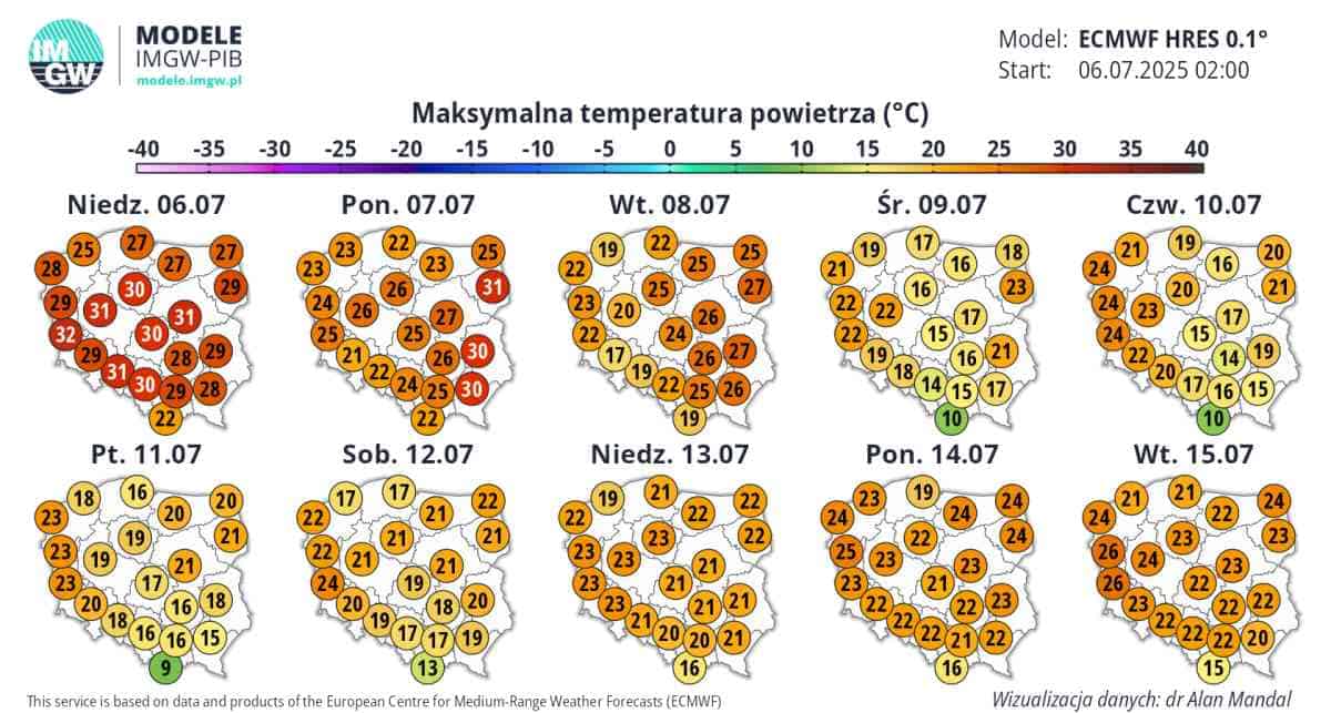 duża zmiana pogody w kraju