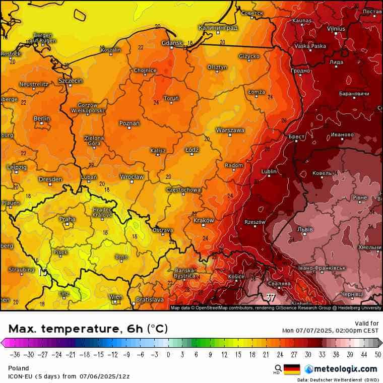 burze i upał w regionie