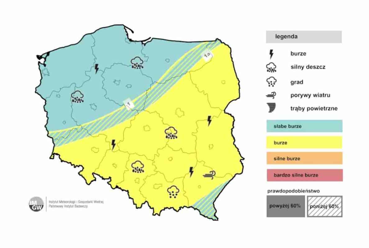 groźna pogoda w Polsce i burze