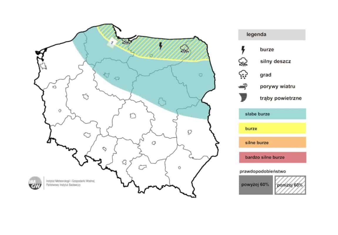 burze nad Polską (IMGW-PIB)