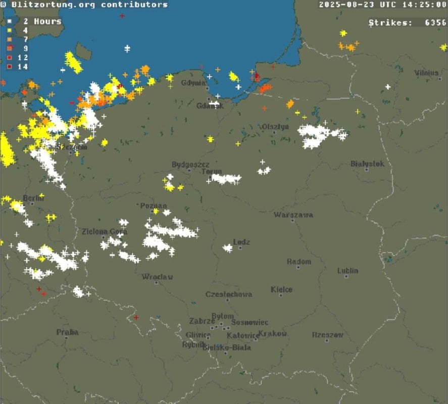 burze w kraju