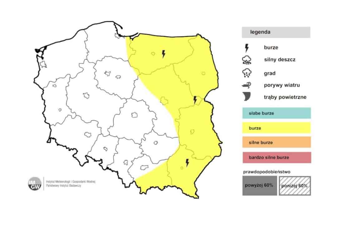 burze w niedzielę