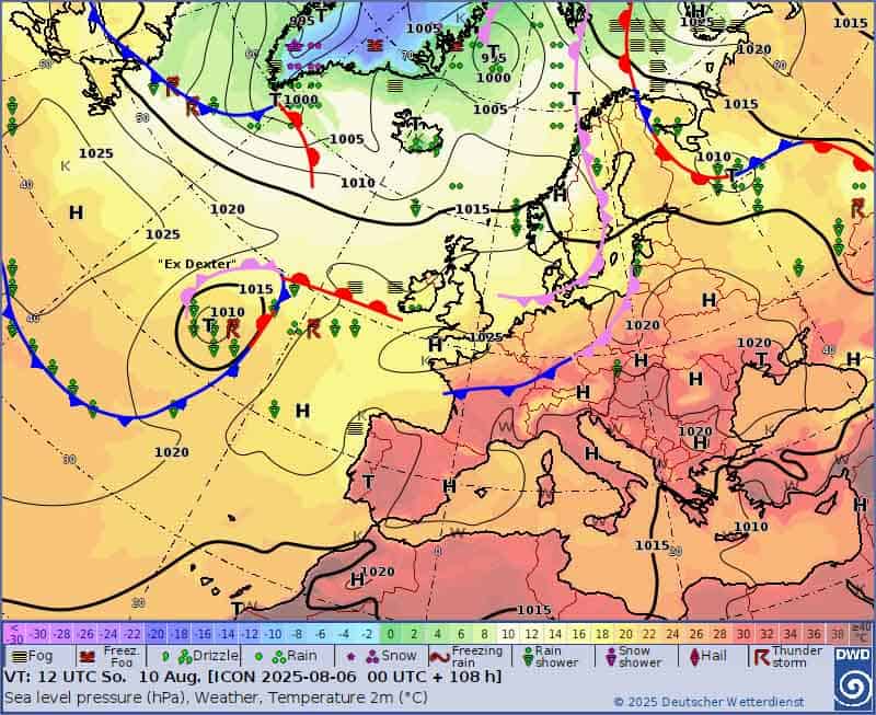Front atmosferyczny w weekend nad Polską
