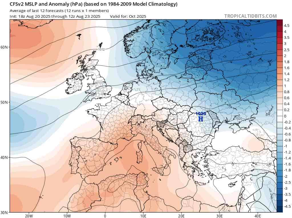 prognoza długoterminowa według CFS
