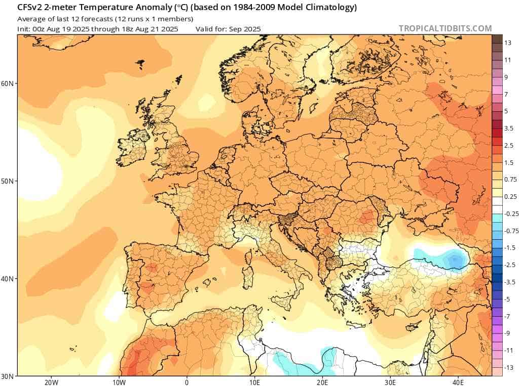 prognoza sezonowa na wrzesień 2025 r. 
