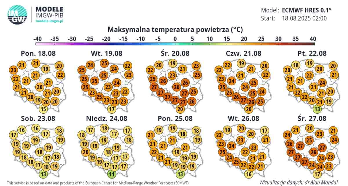 spora zmiana pogody w kraju