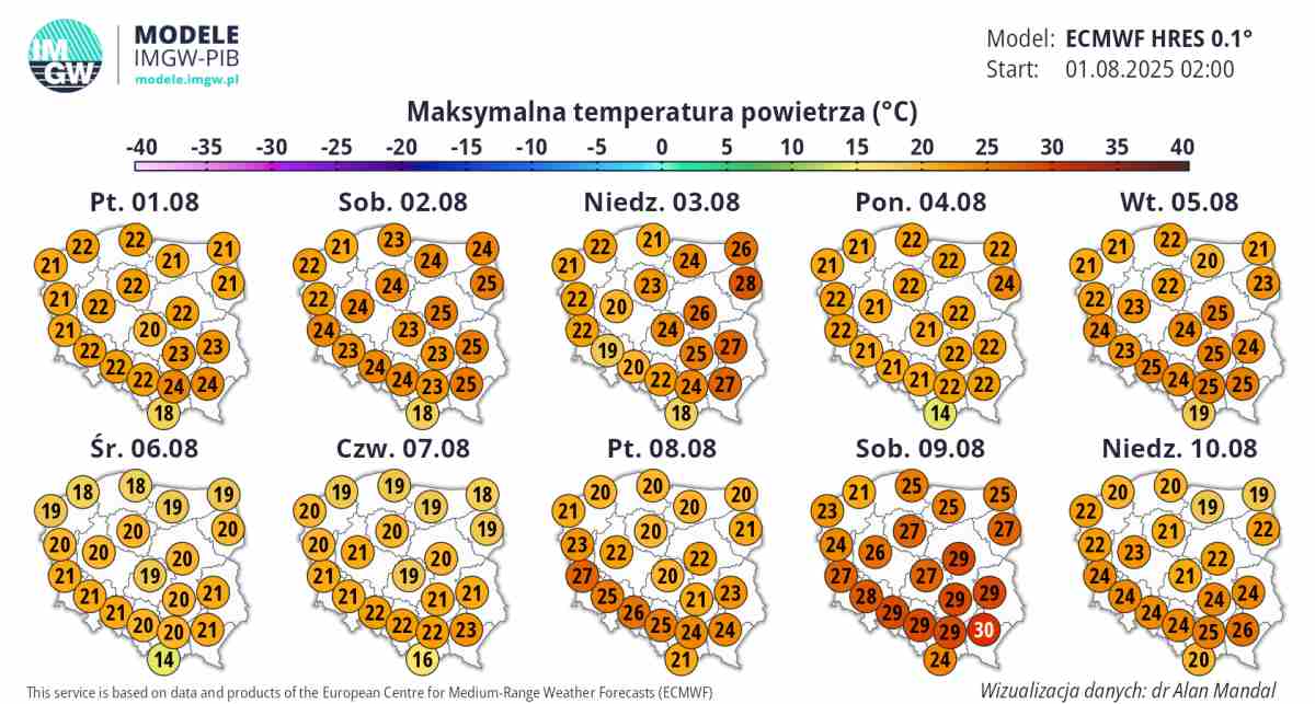 duża zmiana pogody w kraju