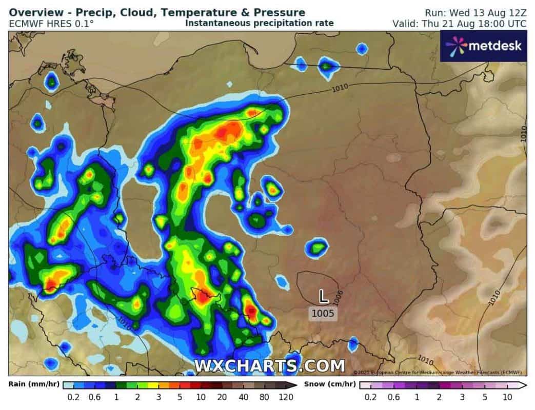 Upał zostanie przerwany przez front atmosferyczny