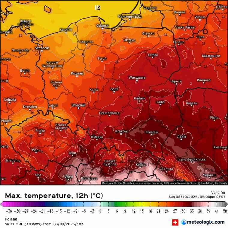 upał i dynamiczna pogoda