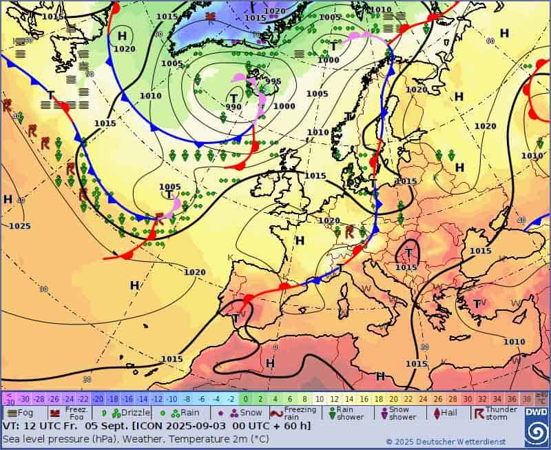 Prognoza pogody na weekend. Ochłodzenie i  front atmosferyczny