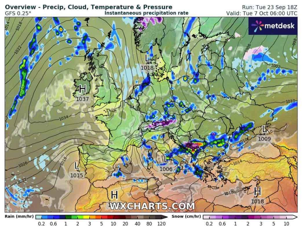 Mróz w Polsce w drugim tygodniu października