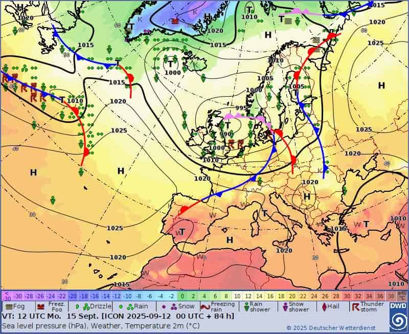 Wichura w Europie. Przyczyny synoptyczne