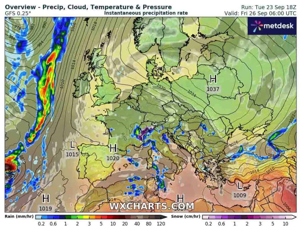 Wyż dominuje pogodę w tym tygodniu. Mróz nie wystąpi, przymrozki jak najbardziej możliwe