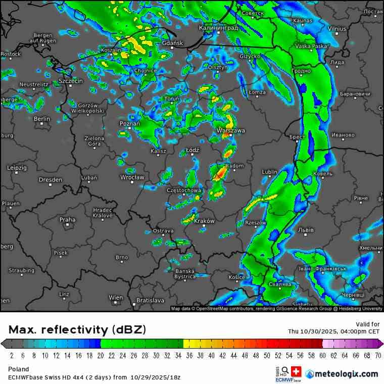groźna pogoda i silny wiatr w kraju