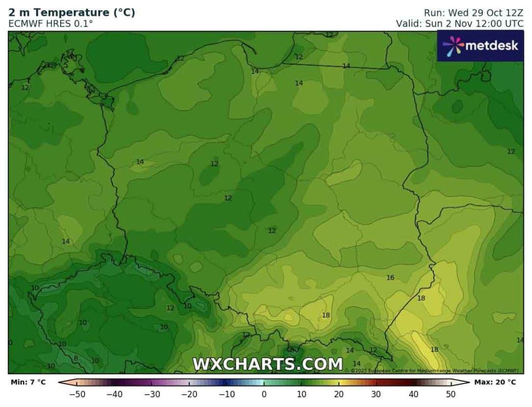 Pogoda na weekend przyniesie wysokie temperatury powietrza