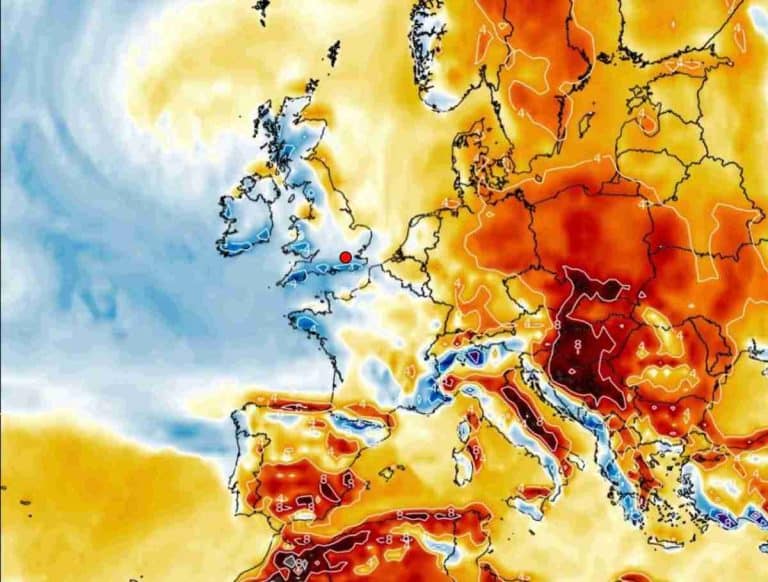 silne ocieplenie w polsce według ECMWF