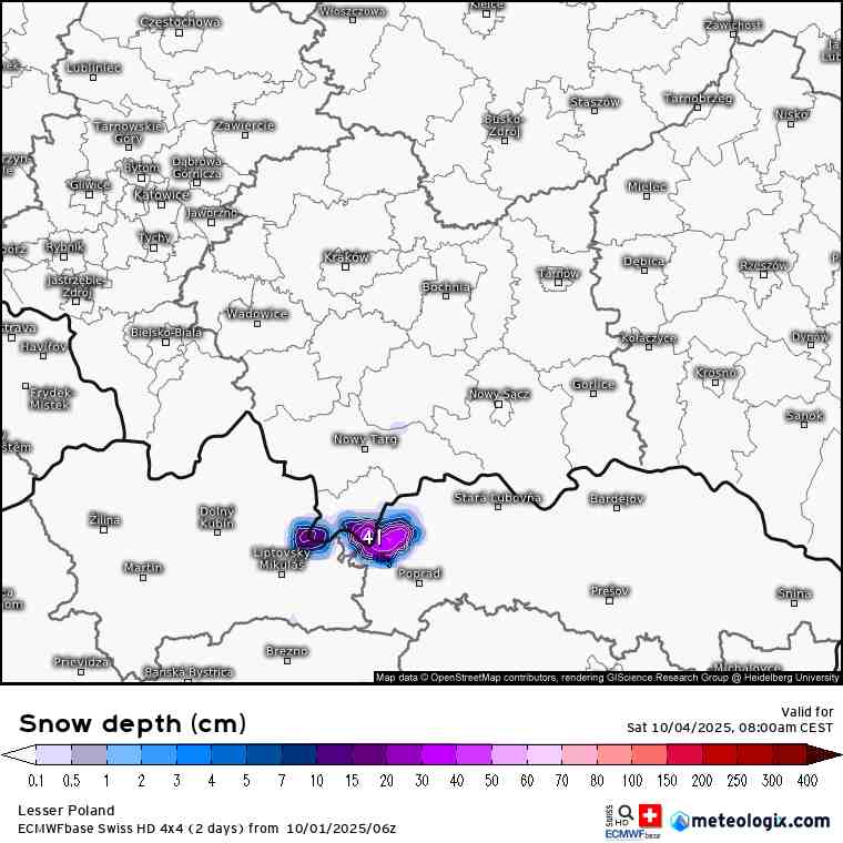 śnieg w kraju