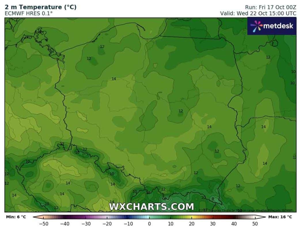 Temperatury w Polsce jeszcze wzrosną