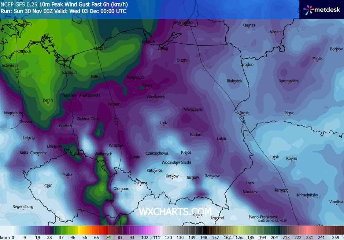Słaby wiatr w Polsce w tym tygodni