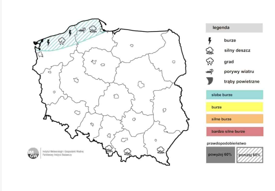 burze w kraju i śnieżyca
