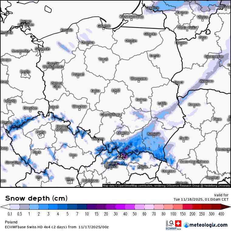 burze śnieżne i śnieg w kraju