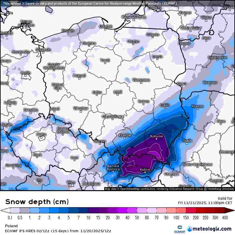 silne śnieżyce i groźna pogoda
