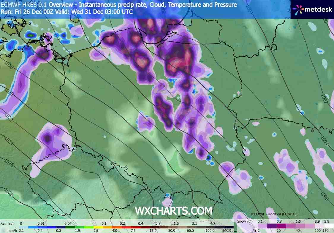 burze w kraju, śnieżyce konwekcyjne spodziewane
