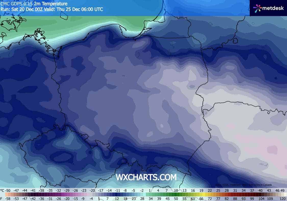 silne ochłodzenie i zmiana pogody