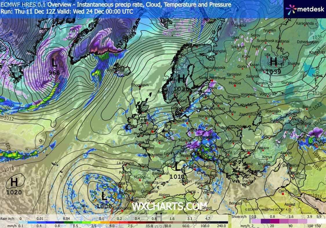 W Święta Bożego Narodzenia prawdopodobny jest atak zimy w Polsce
