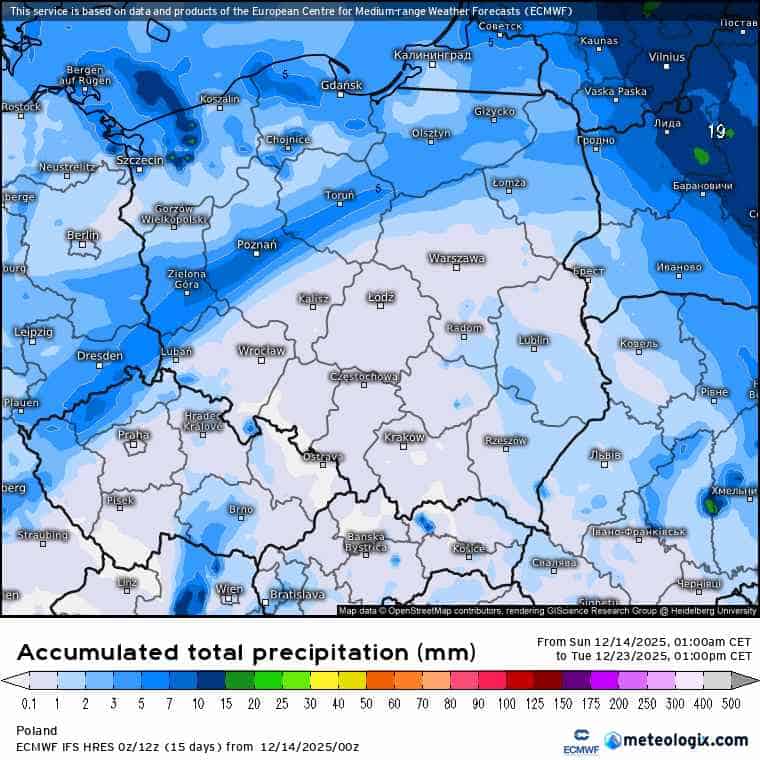 spora zmiana pogody w kraju