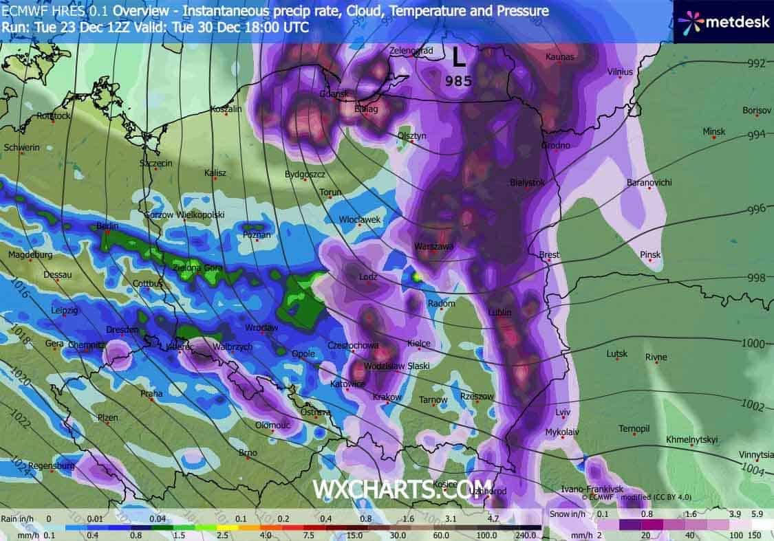Ostatni dzień roku przyniesie to potężna śnieżyca nad Polską