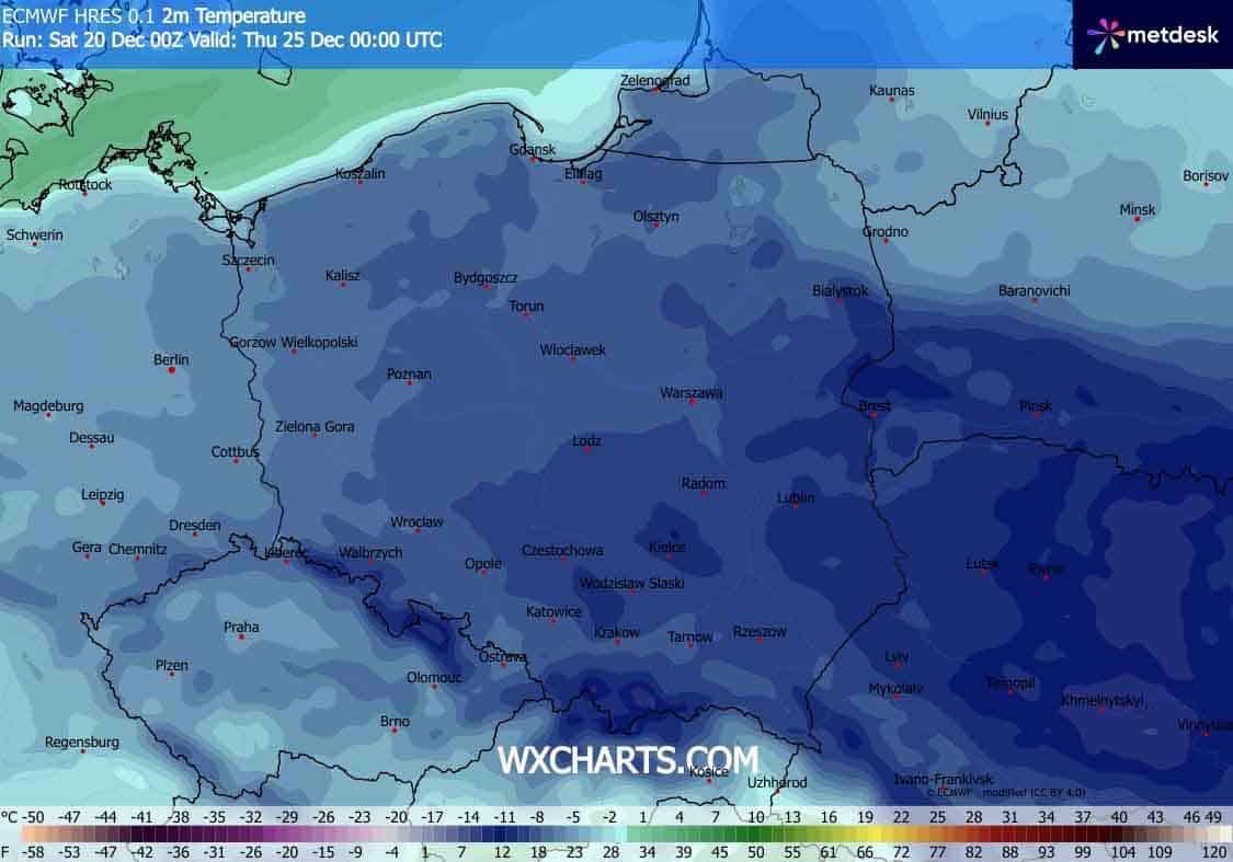 Ochłodzenie w środku tygodnia w Polsce