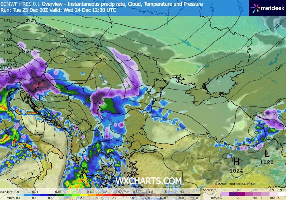 silne opady śniegu w prognozach pogody