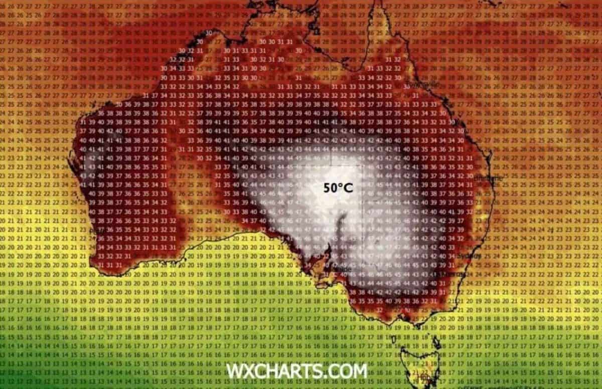 Ocieplenie na południu. Upał w Australii na poziomie 50 stopni Celsjusza