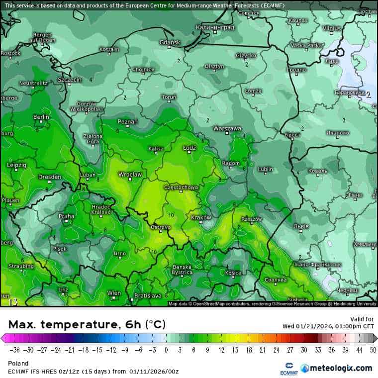silna odwilż i zmiana pogody