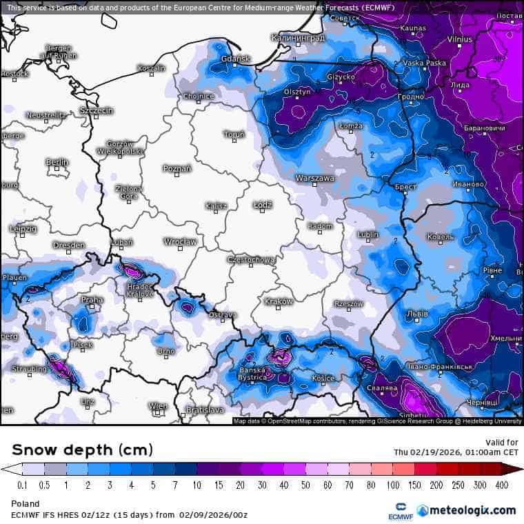 silne ocieplenie w kraju i ECMWF usunie mróz