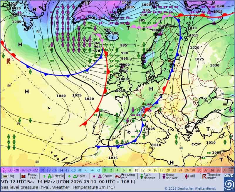 Śnieżyca i ochłodzenie w Polsce po przejściu frontu atmosferycznego