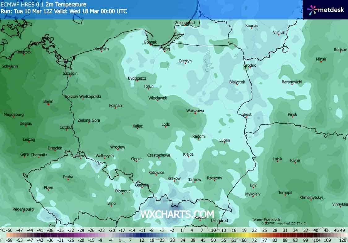 Przymrozki w przyszłym tygodniu nocami w Polsce