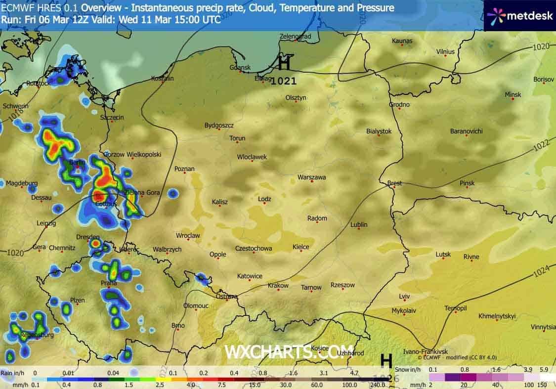 Możliwe pierwsze wiosenne burze w Polsce w nadchodzącym tygodniu