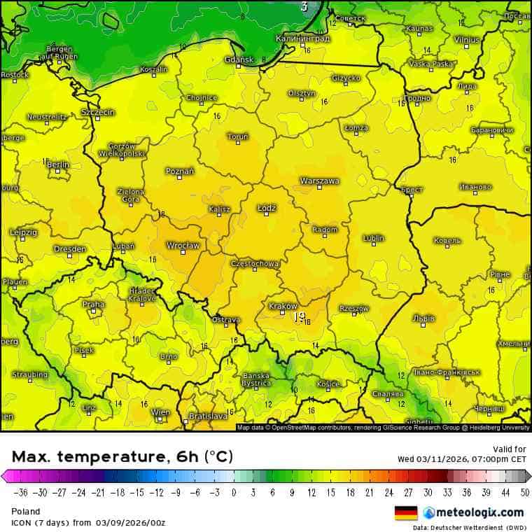 spora zmiana pogody i burze w regionie. Nowe prognozy ICON 