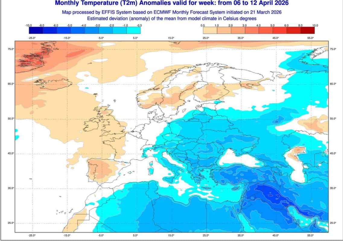 nowe trendy pogodowe z ECMWF dla Polski