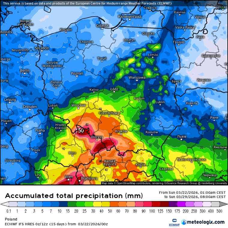 nowa prognoza wprost z ECMWF. Świeże wyliczenia modelu europejskiego
